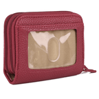 Julia Buxton Women's Pebble RFID Pik-Me-Up Wizard Wallet, Red
