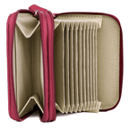 Julia Buxton Women's Pebble RFID Pik-Me-Up Wizard Wallet, Red