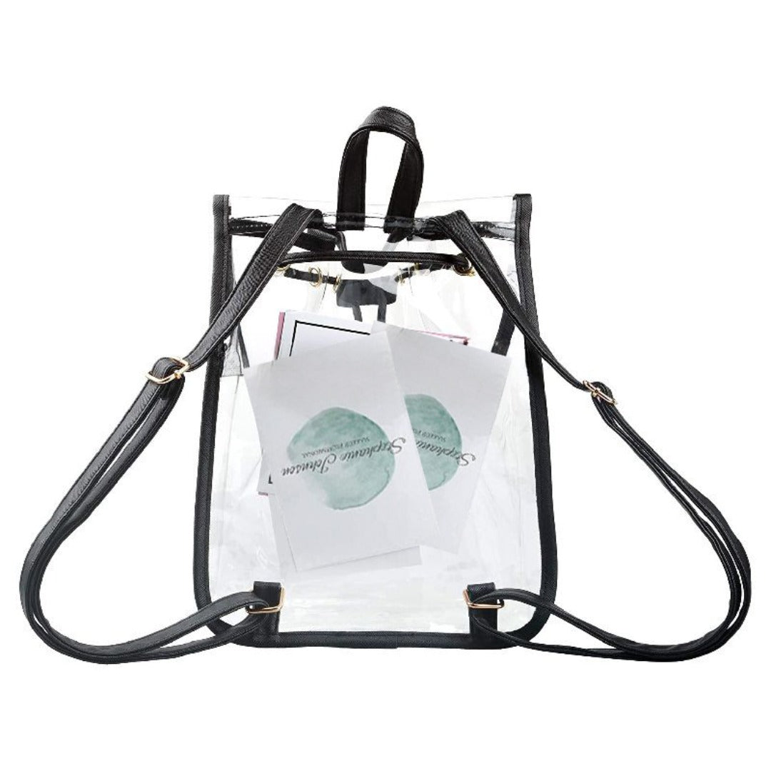 PVC transparent backpack, outdoor travel backpack, gymnasium visual backpack - SJB-DIAMOND ELITES