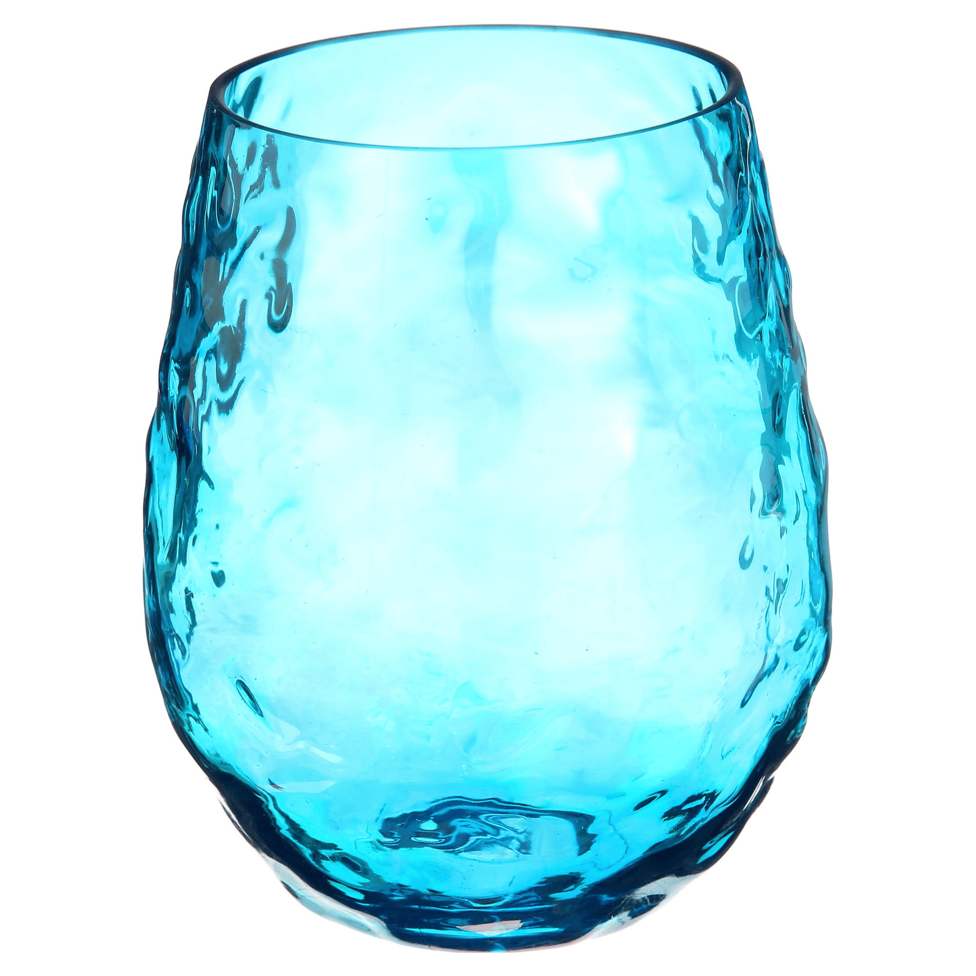 Better Homes & Gardens Luster Hammered 19-Ounce Rainbow Stemless Wine Glass, 6 Pack EasyOptionXY LLC