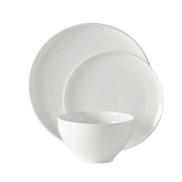 Better Homes & Gardens Vivian 12 Piece Porcelain Dinnerware Set EasyOptionXY LLC