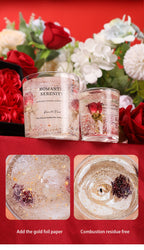 Rose Jelly Scented Candle for Aromatherapy, Romantic Atmosphere - Ideal for Birthdays, Valentine's Day, Anniversaries, Thanksgiving, Christmas - 1pc, Soy Wax in Glass Jar Lootquake LLC