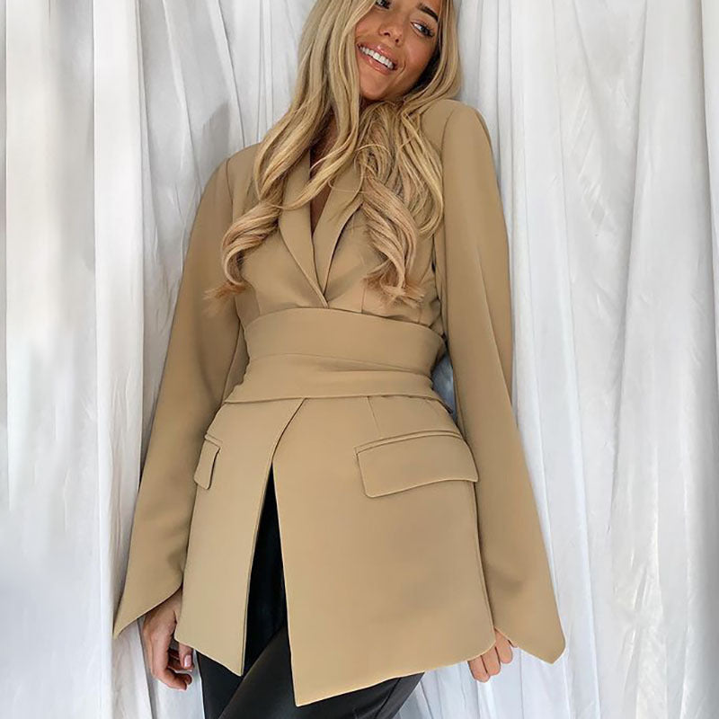 Women's Suit Jackets Top Waist Slimming Elegant Small Suit Pi-Mart
