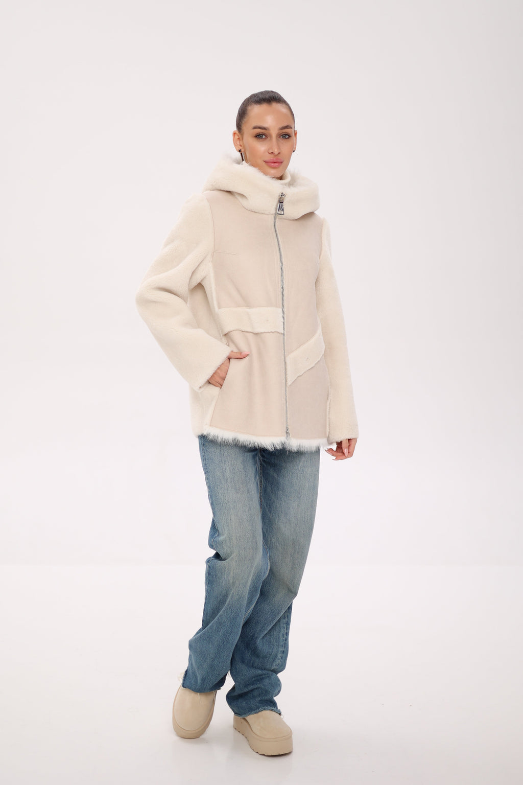 ⇆ Reversible Hooded Wool Blend Jacket - SJB-DIAMOND ELITES