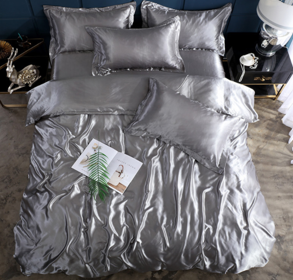 Bed Sheet Quilt Cover Naked Sleep Cool Silk Single Three Piece Set Pi-Mart