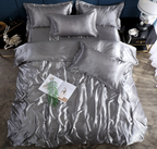 Bed Sheet Quilt Cover Naked Sleep Cool Silk Single Three Piece Set Pi-Mart