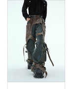 Retro Deconstructed Jeans Men's Detachable Stitching Lootquake LLC