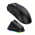 22K DPI X11 Pro Wireless Gaming Mouse - Tri-Mode Connectivity, RGB Charging Dock, PAW3311 Optical Sensor, HUYU Switch, 5 Programmable Buttons, Ergonomic Design for PC Gamers Lootquake LLC