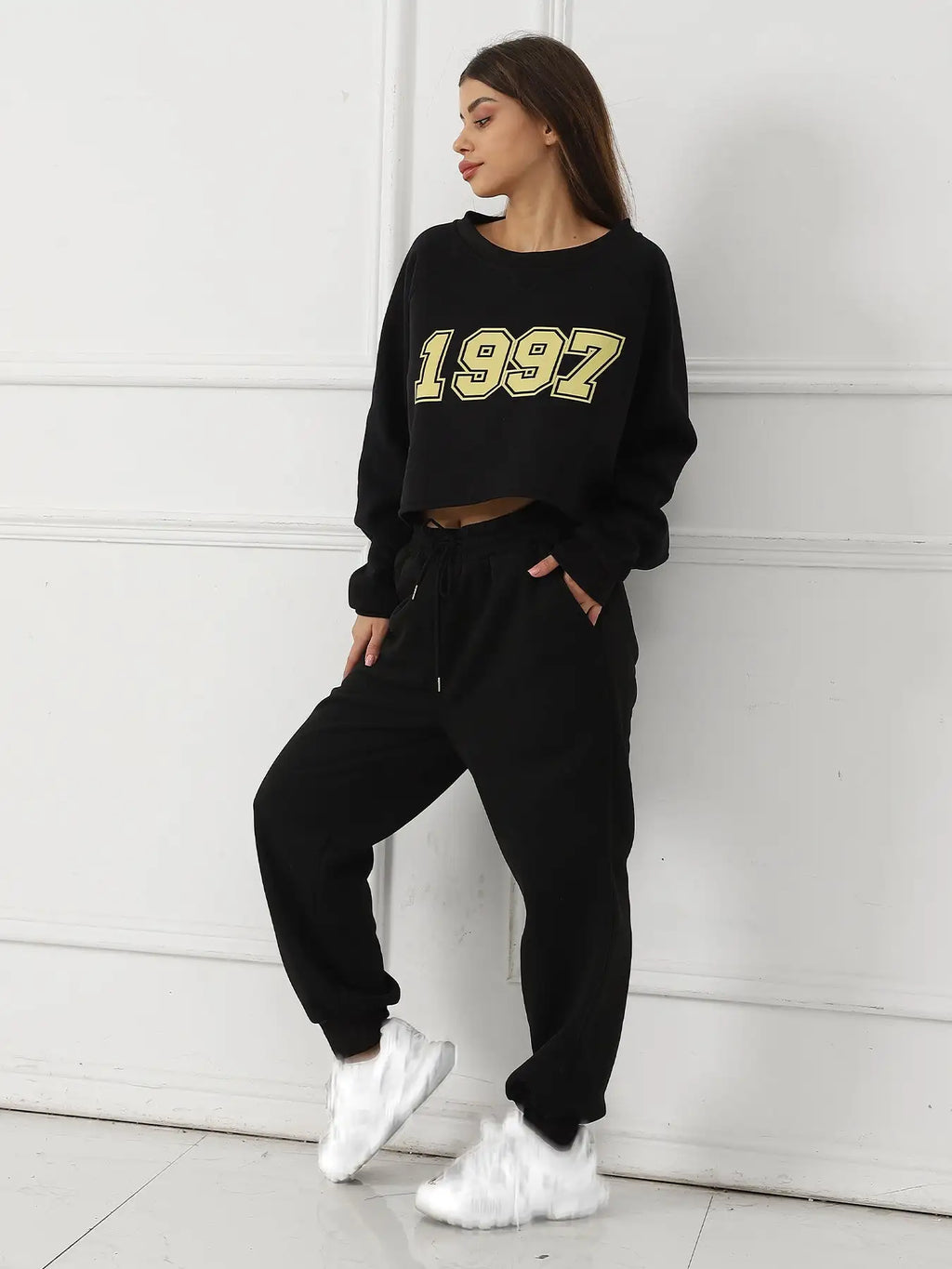Women's Long Sleeved Hoodie Set - SJB-DIAMOND ELITES