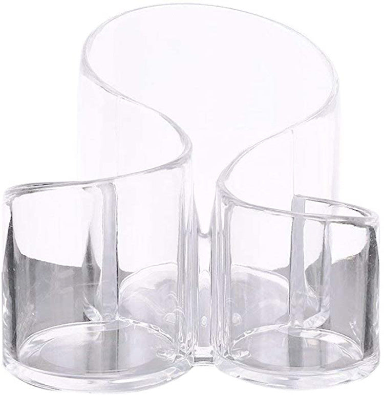 Transparent Acrylic Makeup Brush And Eyebrow Pencil Bucket Pi-Mart