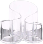 Transparent Acrylic Makeup Brush And Eyebrow Pencil Bucket Pi-Mart