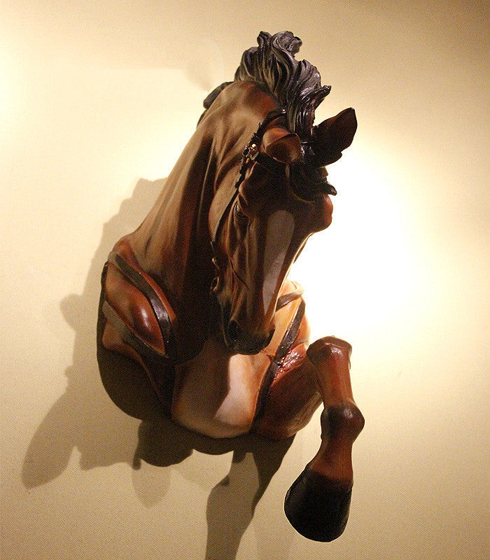 European Resin Horse Head Wall Hanging And Horse Head Wall Decoration Pendant Lootquake LLC