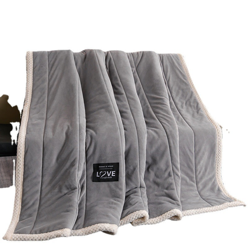 Thick Warm Winter Bed Blankets Wool Blanket Bedspread Pi-Mart