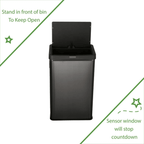 Better Homes & Gardens 13.7gal Stainless Steel Touchless Kitchen Garbage Can