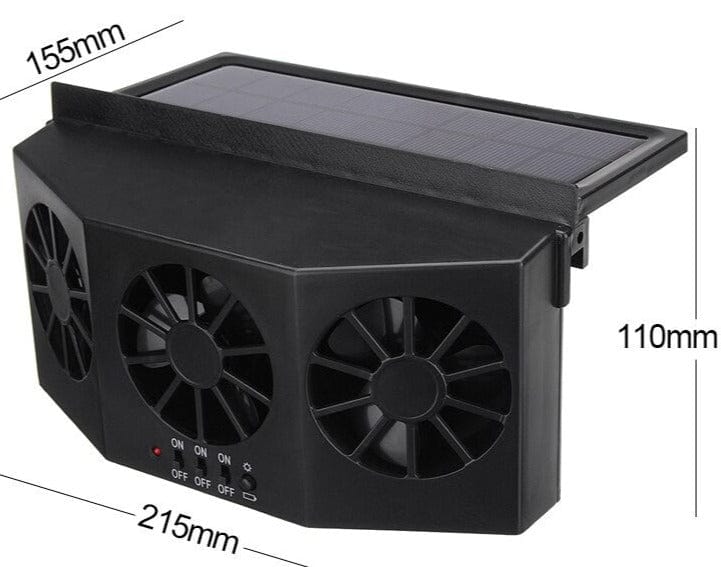 Solar-Powered Car Exhaust Fan - SJB-DIAMOND ELITES
