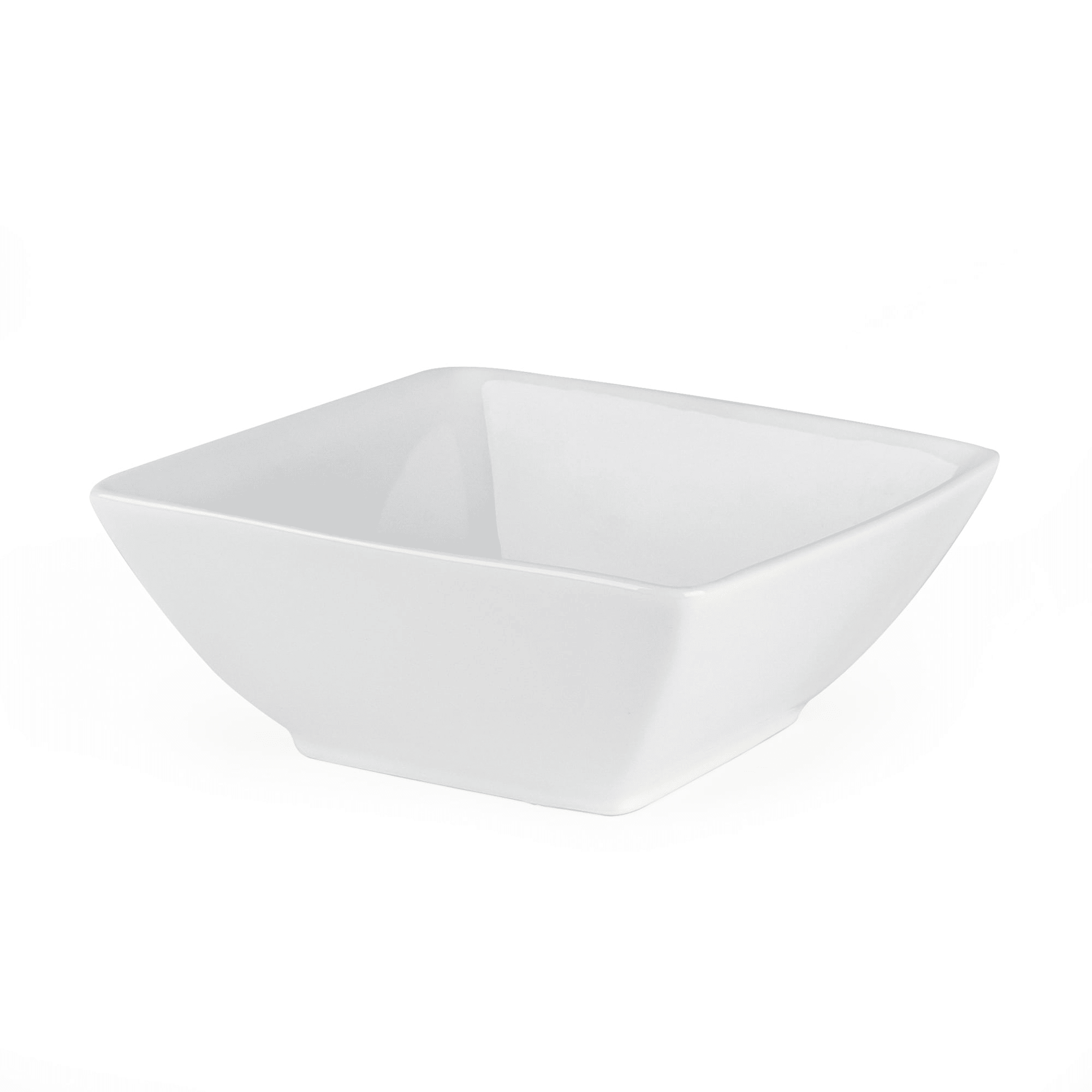 Better Homes & Gardens Porcelain Square Bowls, White, Set of 6 EasyOptionXY LLC