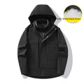 3-in-1 Waterproof Winter Jacket for Men & Women - Removable Down Liner Hooded Windbreaker (5000mm, 90 White Duck Down) - S-6XL Pi-Mart