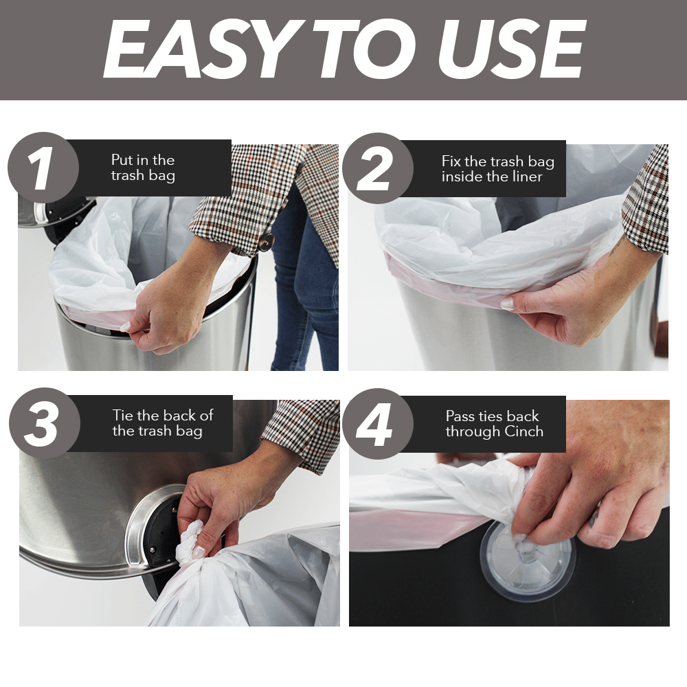 Better Homes & Gardens 7.9 Gallon Trash Can, Oval Kitchen Step Trash Can, Stainless Steel EasyOptionXY LLC
