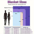 1pc Soft and Cozy Plush Blanket for Travel, Sofa, Bed, and Home Decor - Perfect Gift for Family and Friends