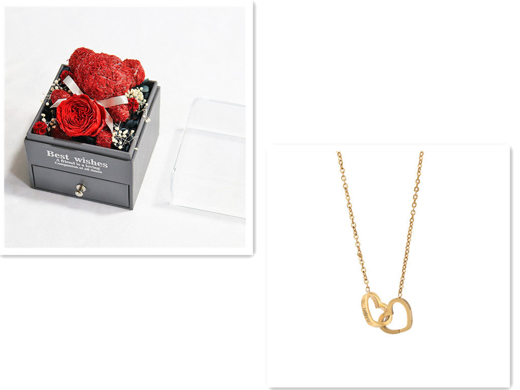 Simple Stainless Steel Plating Love Engraved Necklace Pi-Mart