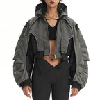 MA-1 Bomber Jacket Reflective Splicing Jacket