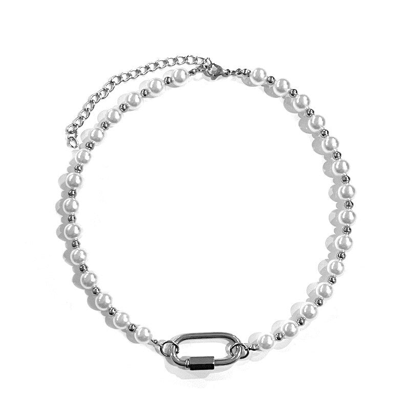 Vintage Imitation Pearl Necklace Pi-Mart