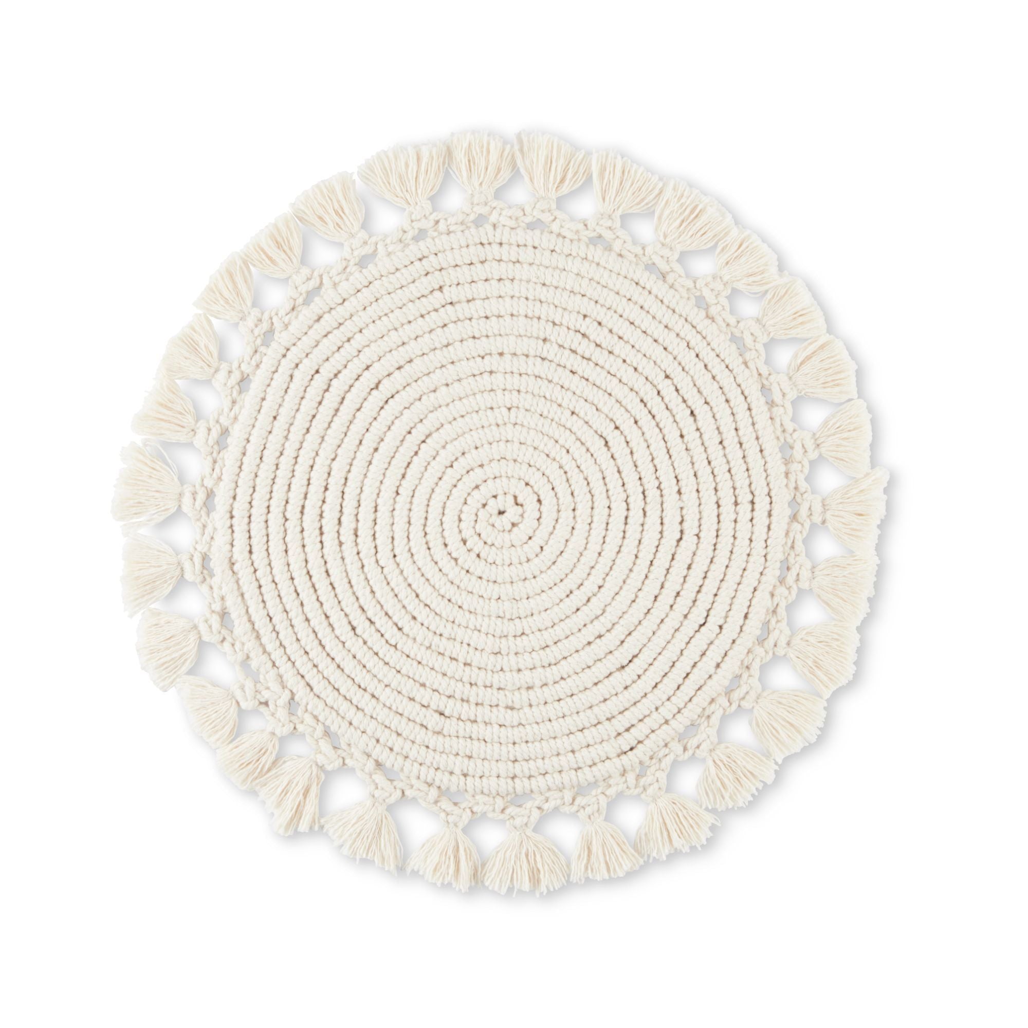 Better Homes & Garden Lauren Placemat, Natural, 16" Round, 1 Piece EasyOptionXY LLC