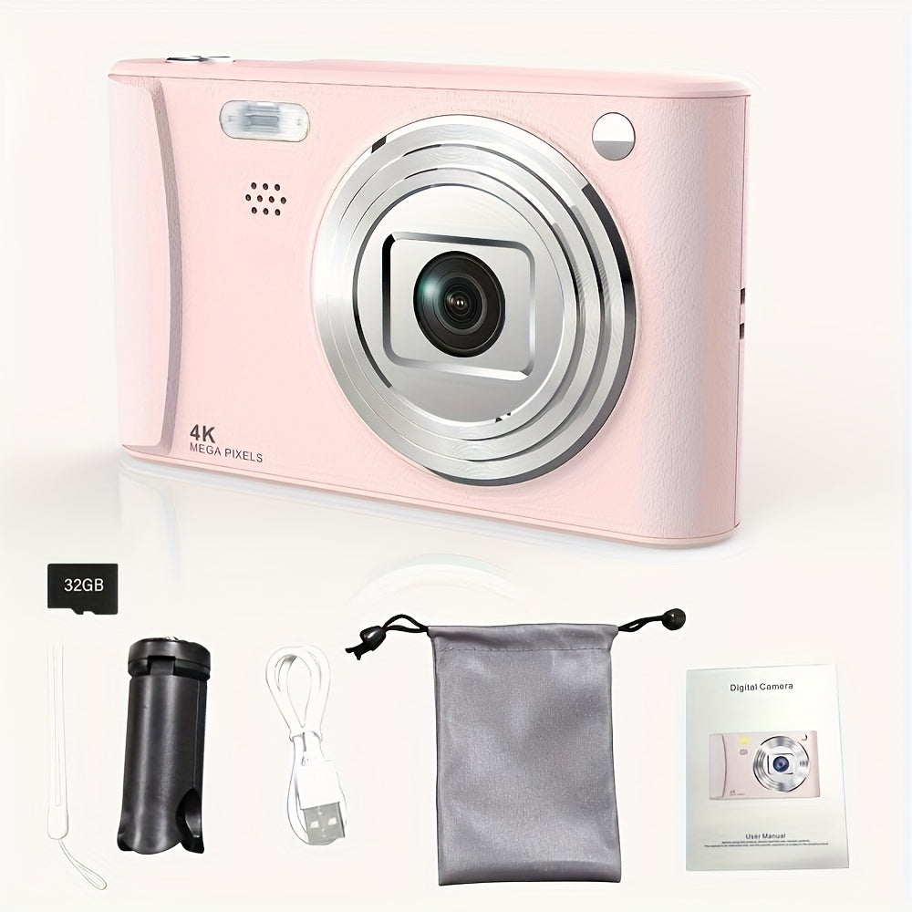 [1080P HD Digital Camera] 1080P HD Digital Camera for Vlogging | 2.4 Inch LCD Rechargeable Camera Photography Suitable for Beginners | Equipped with 32G TF Card Support Photos, Videos and Webcam Thanksgiving and New Year Gift Lootquake LLC