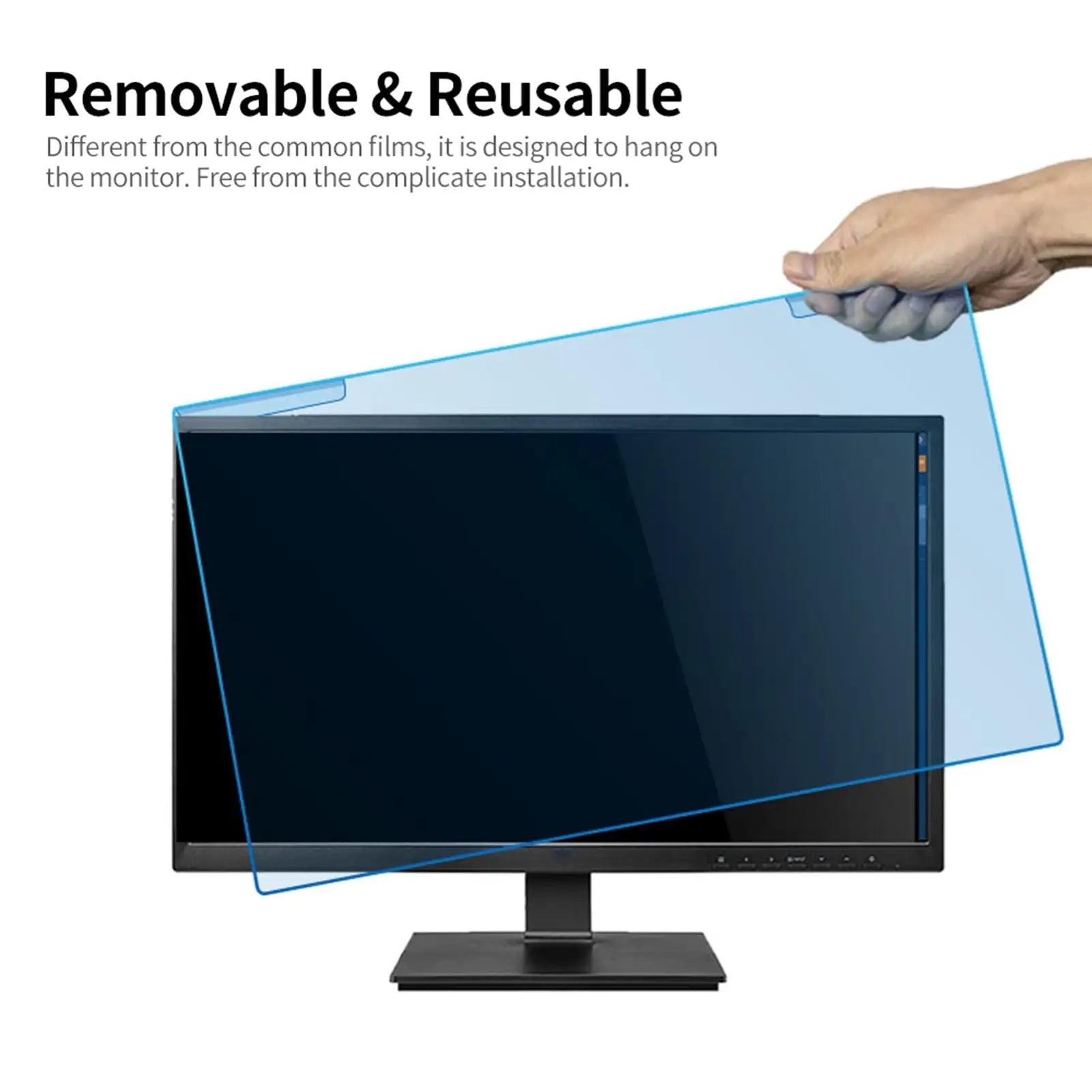 Hanging Blue Light Blocking Screen Protector High-transmittance Anti-UV Eye Protection Film for 23-24'' Desktop Monitor - SJB-DIAMOND ELITES