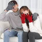 Winter Knitted Gloves For Men And Women Warm Cycling Anti-Cold Anti-Slip Triangular Offset Warm Gloves Pi-Mart