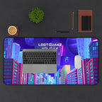 Cyber City Desk Mat — 'LootQuake Holiday Series' Gaming Mousepad Lootquake LLC