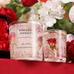 Rose Jelly Scented Candle for Aromatherapy, Romantic Atmosphere - Ideal for Birthdays, Valentine's Day, Anniversaries, Thanksgiving, Christmas - 1pc, Soy Wax in Glass Jar Lootquake LLC