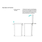 Better Homes & Gardens 10.5 Gallon Trash Can, Plastic Slim Step On Kitchen Trash Can, Black EasyOptionXY LLC