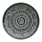 Better Homes & Gardens Teal Medallion 12-Piece Stoneware Dinnerware Set EasyOptionXY LLC