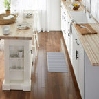 Better Homes & Gardens Fayette Stripe Kitchen Mat, Silver, 20"W x 32"L, 1 Piece EasyOptionXY LLC
