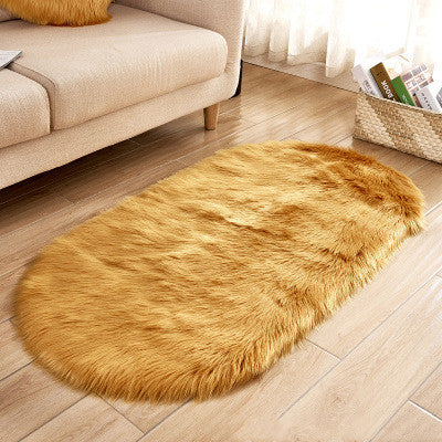 Oval wool-like carpet Pi-Mart