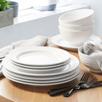 Better Homes & Gardens Anniston Porcelain Round-Shaped Dinner Plate, white, ceramic plate EasyOptionXY LLC
