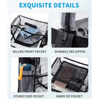 PVC transparent messenger bag, adjustable for travel sports events music venue, transparent shoulder bag large with compartments hobo - SJB-DIAMOND ELITES