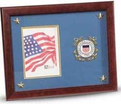 U.S. Coast Guard Medallion Picture Frame with Stars The Military Gift Store