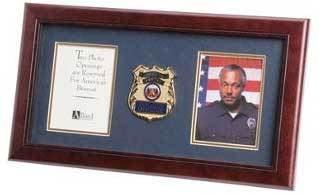 Police Department Medallion Double Picture Frame The Military Gift Store