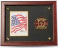 Firefighter Medallion Picture Frame with Stars The Military Gift Store