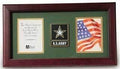 Go Army Medallion Double Picture Frame, Mahogany Made The Military Gift Store