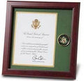 U.S. Army Medallion Presidential Memorial Certificate Frame The Military Gift Store