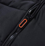 Men's Solid Color Hooded Polyester Cotton Coat