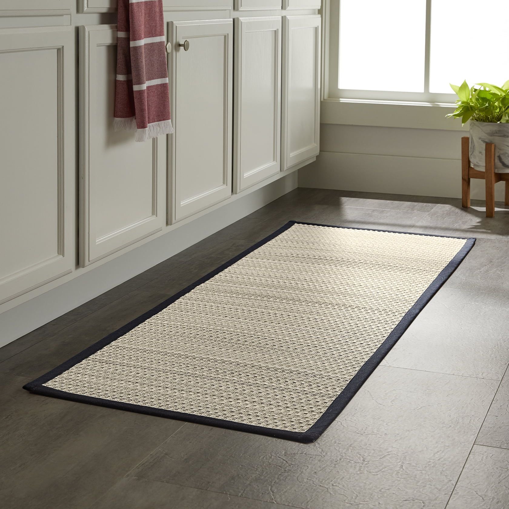 Better Homes & Gardens Woven Kitchen Runner - Black Border EasyOptionXY LLC