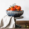 Better Homes & Gardens Teal Medallion Serve Bowl EasyOptionXY LLC