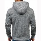 Men's Long Sleeve Hoodie Hoodie Zip Pocket Paneling Jacket Pi-Mart