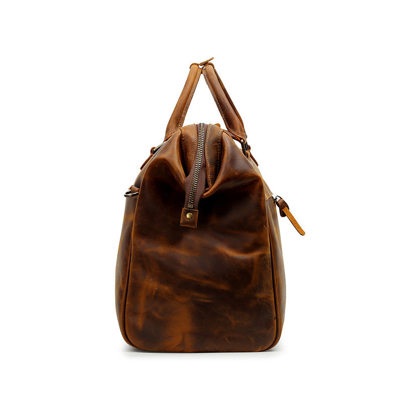 Genuine Leather Travel Top Layer Cowhide Large Capacity Handbag Pi-Mart