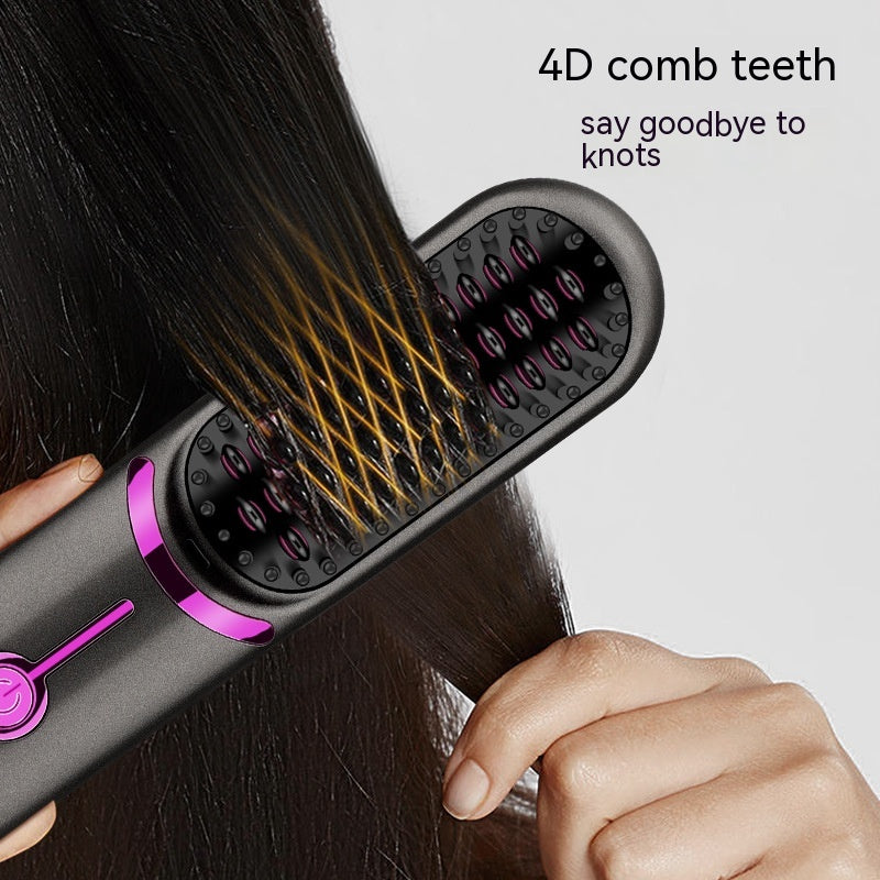 Wireless Straight Comb USB Charging Hairdressing Comb Rolls Pi-Mart