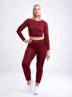 Long-Sleeve Crop Top - SJB-DIAMOND ELITES
